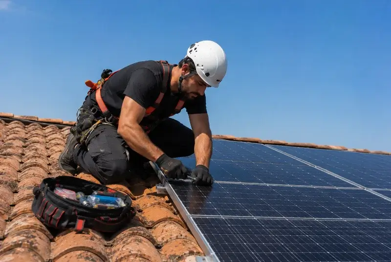 Maintenance et monitoring de panneaux solaires à Beaucouzé