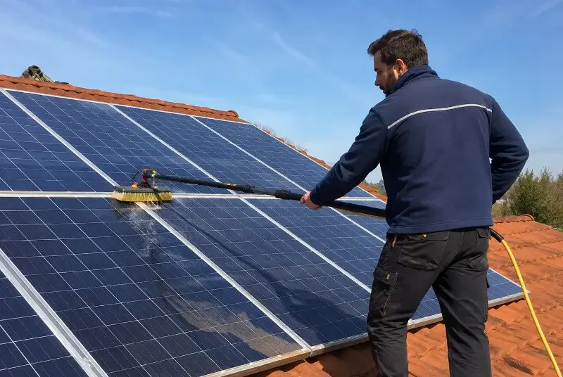 Nettoyage et entretien de panneaux solaires à Beaucouzé
